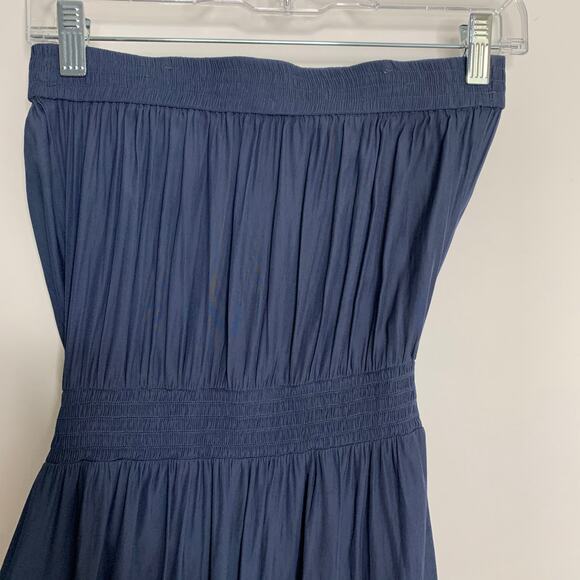 Ramy Brook Bamboo Tube Dress Knee Length Womens XS Blue - Picture 9 of 16